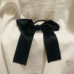 Anthropologie Black Bow Hairtie